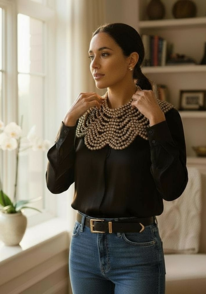 Maxi Collar de Perlas