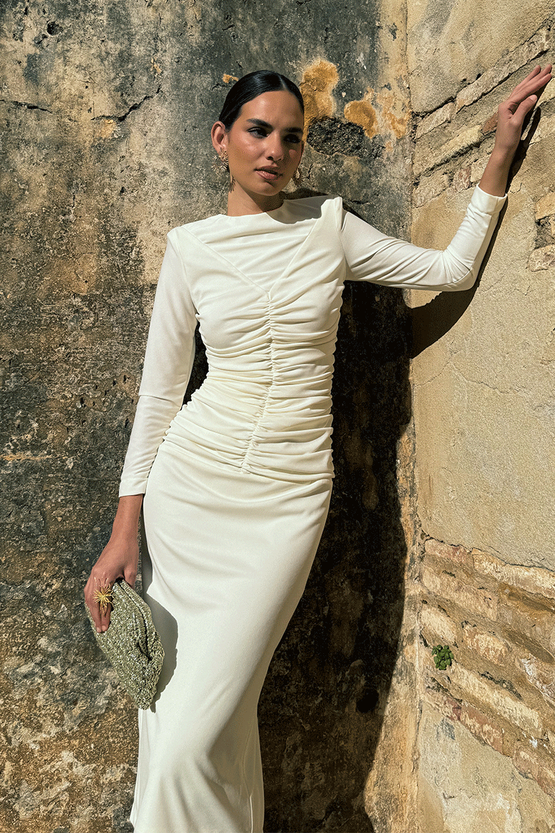Vestido Oromana Crema