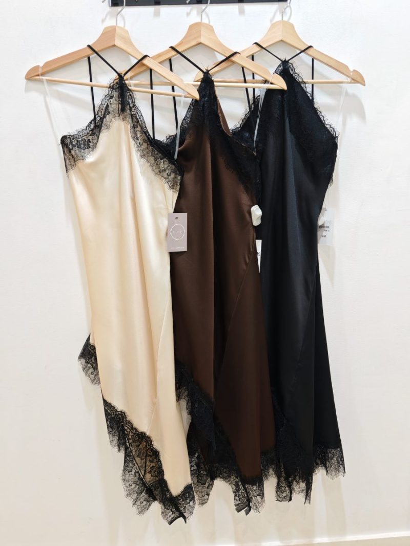 Vestido Lencero Escote Halter