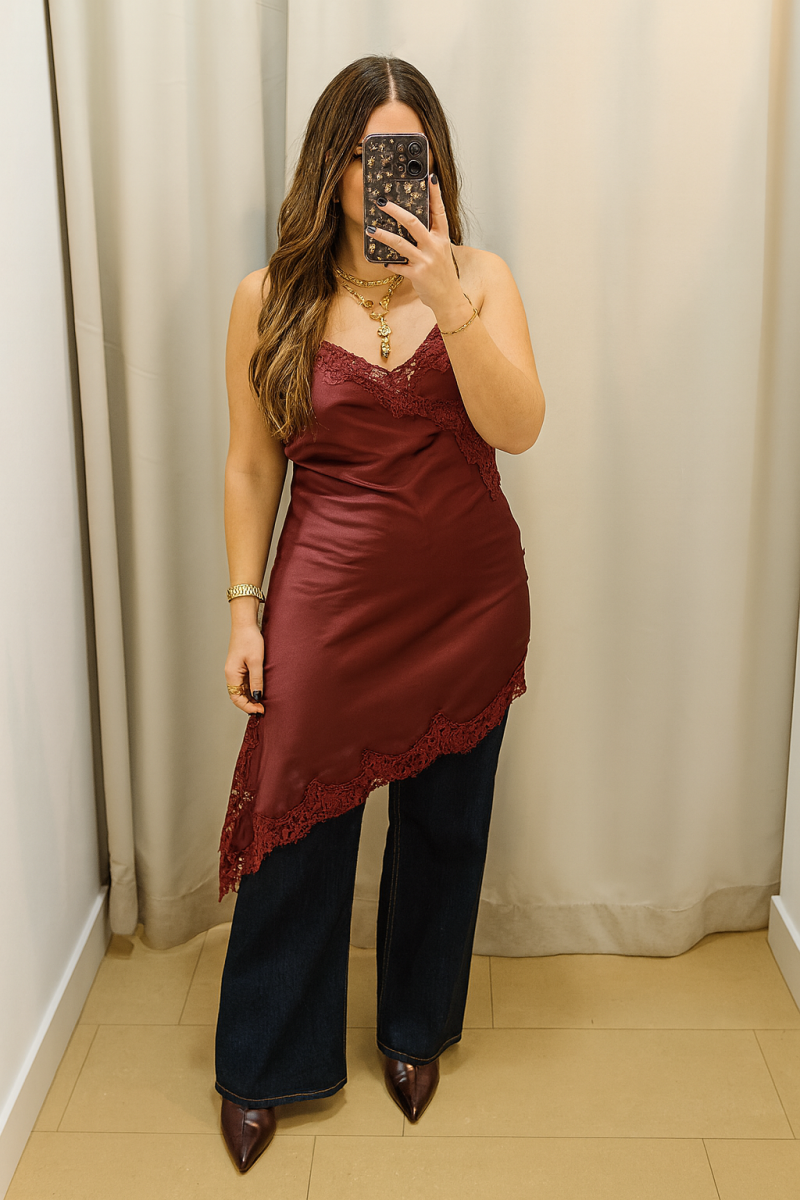 Vestido Lencero Asimétrico