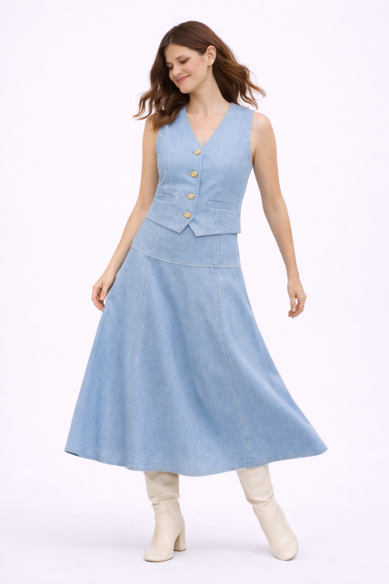 Falda Denim Alba - Imagen 5