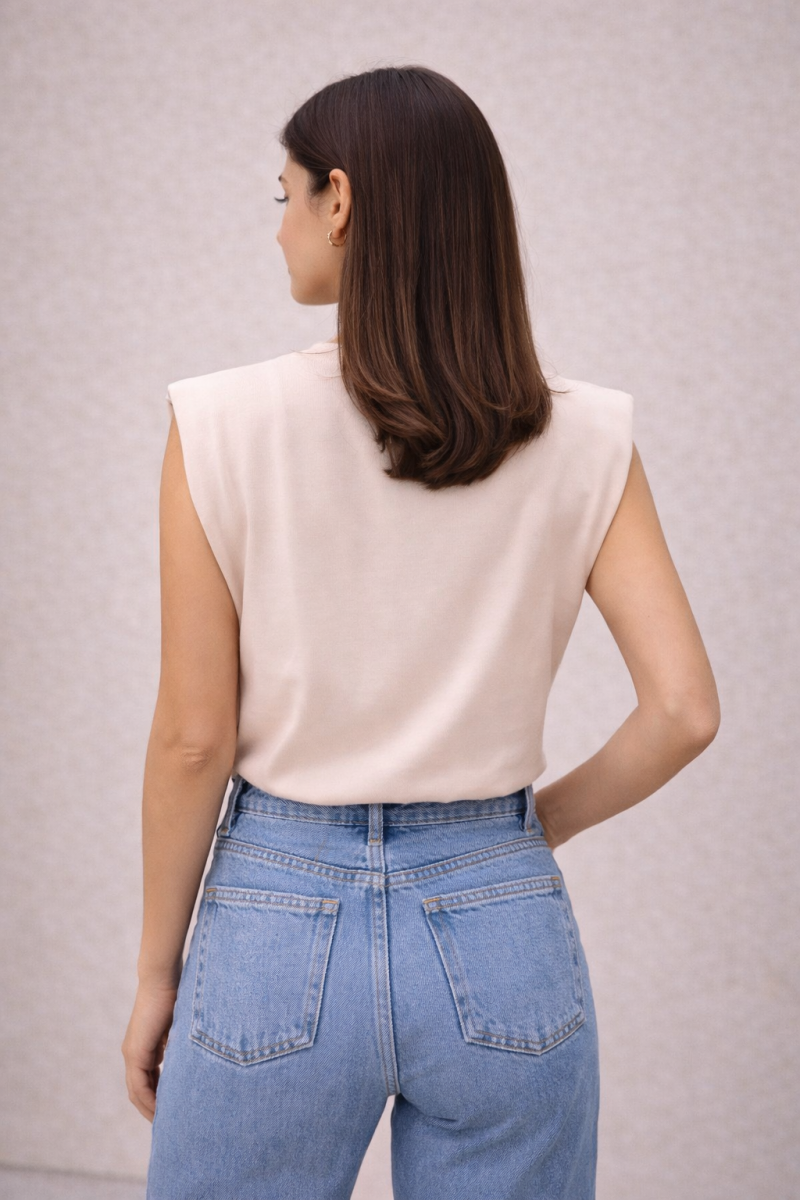 Camiseta Hombreras Nude - Imagen 3